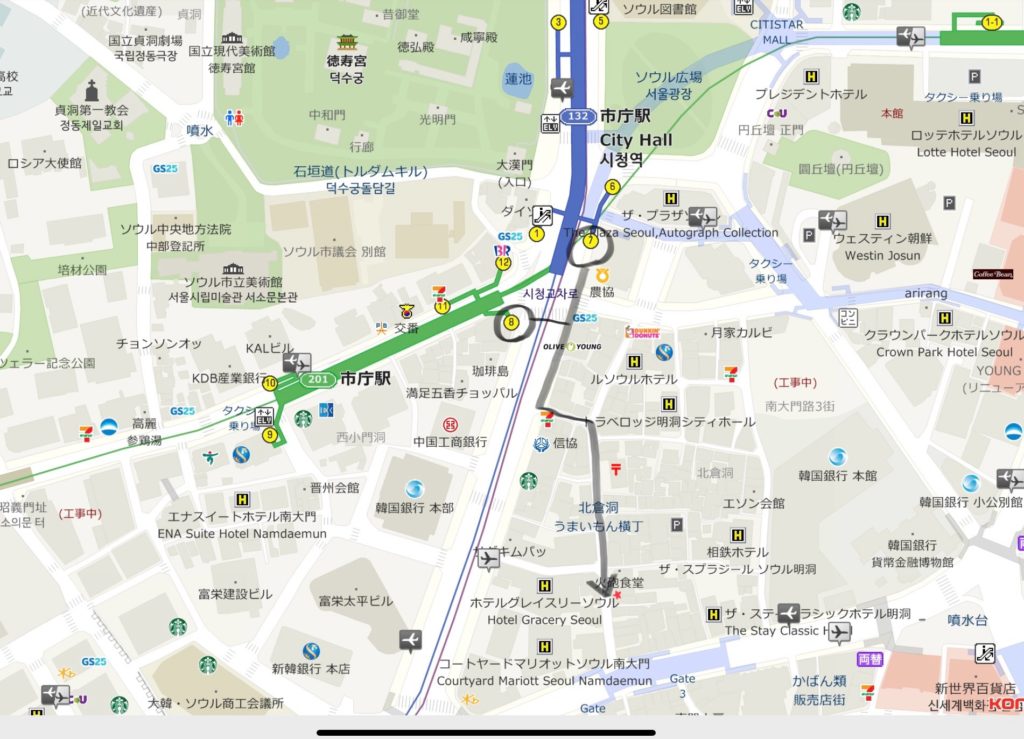 BHCチキン市庁店　行き方